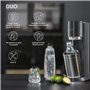 SodaStream DUO Machine a Eau Pétillante-Pack 2 Carafes en Verre 1L+2 Bouteilles 1L +1 Recharge Gaz 60L a Clipser-Noir