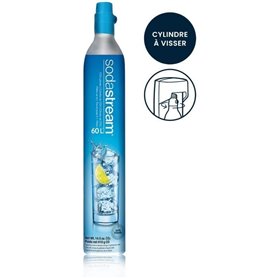 Recharge de gaz supplémentaire 60L originale a visser - SodaStream - Consignée - Bleu - Machine a soda