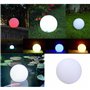 Boule lumineuse solaire LED en polyéthylene 30cm - LUMISKY - Multicolore - Extérieur