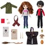 Harry Potter - Coffret Deluxe Poupée 20cm Harry Potter et Hermione - Wizarding World - 4 tenues et 12 accessoires