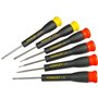 Jeu de 6 Micro Tournevis - STANLEY - STHT0-62631 - 4 Fente + 2 Phillips