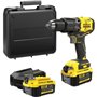 Perceuse visseuse a percussion Brushless 60 Nm - Lithium 18V - 2 Batteries 4Ah - STANLEY FATMAX V20 - SFMCD715M2K-QW