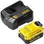 Starter Kit - STANLEY FATMAX V20 - SFMCB14M1-QW - Chargeur 2A + 1 Batterie 18V 4Ah