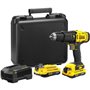 Perceuse visseuse a percussion 50 Nm - Lithium 18V - 2 Batteries 2Ah - STANLEY FATMAX V20 - SFMCD711D22-QW