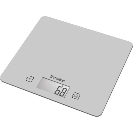 Balance de cuisine électronique - TERRAILLON - T1040 SILVER - Capacité 5Kg - Arret automatique