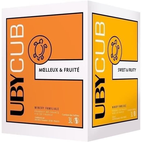 BIB 3L UBY CUB Vin de France vin blanc doux