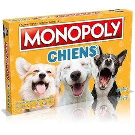 Monopoly Chiens - Jeu de société - WINNING MOVES - Monopoly mettant en vedette les chiens de différentes races.