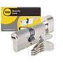 Cylindre de Serrure a Bouton - YALE - YC1000+ - 30x30 mm - 6 Goupilles - Ouverture a Bouton Intérieur - 4 Clés réversibl