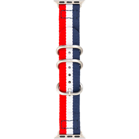 Bracelet Nato pour Apple Watch 38-40-41mm Silver Bigben