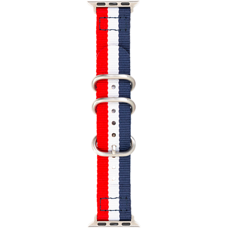 Bracelet Nato pour Apple Watch 38-40-41mm Silver Bigben