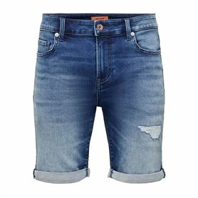 Shorts en Jean pour Homme Only & Sons Onsply Dark Mid Blue Bleu
