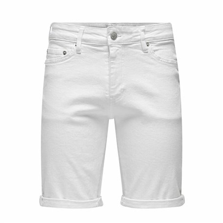 Shorts pour Hommes Only & Sons Onsply 9297 White Blanc