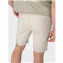 Shorts pour Hommes Only & Sons Onsply 9296 Ecru Beige