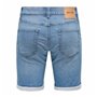 Shorts en Jean pour Homme Only & Sons Onsply 8584 Blue Denim Bleu