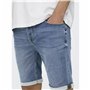 Shorts en Jean pour Homme Only & Sons Onsply 8584 Blue Denim Bleu