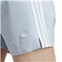 Short de Sport pour Femme Adidas 3 Stripes Sj Bleu clair