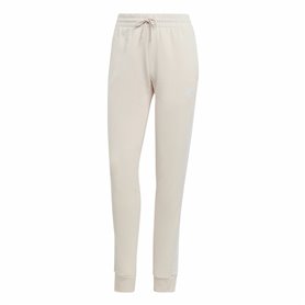 Pantalon de sport long Adidas Essentials 3 Stripes Beige Femme