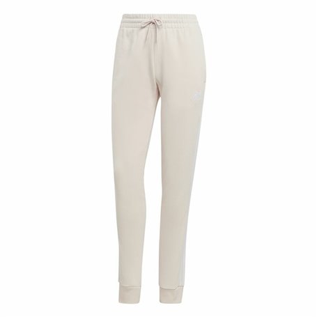 Pantalon de sport long Adidas Essentials 3 Stripes Beige Femme