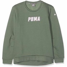 Sweat-shirt Enfant Puma Style Blanc Olive