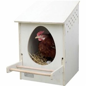 Nid Kerbl Blanc Bois 51 x 34 x 53 cm Poule