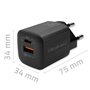 Chargeur mural Qoltec 50764 Noir 35 W