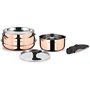 Batterie de cuisine 6 pieces - ARTHUR MARTIN - AM516GT -  3 couches triple action - Tous feux dont induction