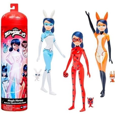 Miraculous Ladybug - Poupée Marinette Color Change 26 cm - BANDAI