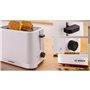 Toaster - BOSCH - TAT3M121 MyMoment - Blanc mat - 2 tranches - centrage automatique du pain - fonctions décongélation et