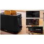 Toaster - BOSCH -  TAT3M123 MyMoment - Noir mat - 2 tranches - centrage automatique du pain - fonctions décongélation et
