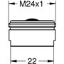 Mousseur - GROHE - Chromé 13952000 - Aérateur classe C - 30 l/min a 3 bars - Filetage externe