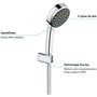 GROHE Ensemble de douche 2 jets avec support mural Vitalio Comfort 100 Chromé 26399000