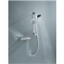 Ensemble de douche avec mitigeur thermostatique, pommeau 3 jets, barre 60cm et flexible - GROHE 34237003 - Economie d'ea