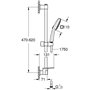 flexible et tablette - GROHE Vitalio Comfort 110 26929001 - Economie d'eau - Chromé