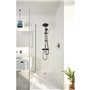 Colonne de douche avec inverseur manuel - Economie d'eau - GROHE Vitalio Start System 250 - Noir Mat - 266802431