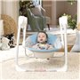 Ity by INGENUITY Sun Valley Canopy Portable Swing - Auvent, 2 jouets, siege inclinable 2 positions - Unisexe - 0-9 mois 