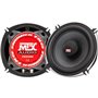 MTX TX650C Haut-parleurs voiture Coaxiaux 13cm 2 voies 80W RMS 4 châssis alu Tweeters néodyme dôme soie Membrane pulpe célulose