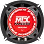 MTX TX650C Haut-parleurs voiture Coaxiaux 13cm 2 voies 80W RMS 4 châssis alu Tweeters néodyme dôme soie Membrane pulpe c