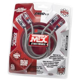 MTX ZNHD1.2 Câble RCA HighEnd ZeroNoise 1 metre symétrique 100% cuivre et téflon 4 blindages