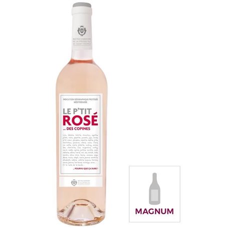 Magnum Le P'tit Rosé des Copines IGP Méditerranée - Vin rosé