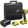 Perceuse visseuse a percussion Brushless 60 Nm - Lithium 18V - 2 Batteries 2Ah - STANLEY FATMAX V20 - SFMCD715D2K-QW