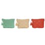 Nécessaire de Voyage Home ESPRIT Vert Beige Corail 25 x 5 x 20 cm (3 Unités)