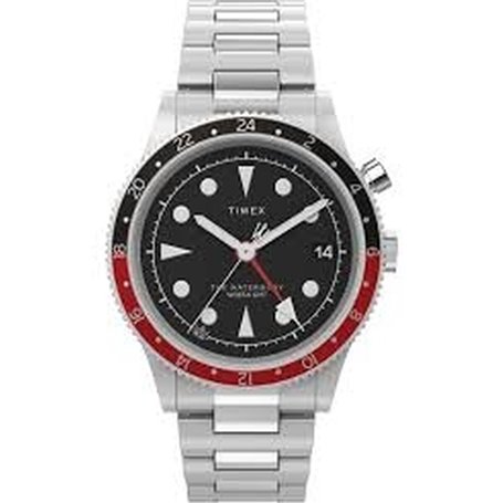 Montre Homme Timex THE WATERBURY  GMT Noir Argenté (Ø 39 mm) (Ø 40 mm)