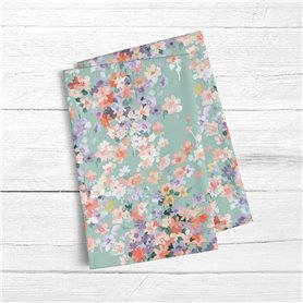 Ensemble de Chiffons Belum 0120-363 Bleu 45 x 70 cm Fleurs