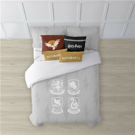 Housse de Couette Harry Potter Hogwarts Shields Multicouleur 140 x 200 cm Lit 1 persone