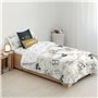 Housse de Couette Harry Potter Gold Beige Multicouleur 220 x 220 cm Lit ½ persones