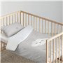 Housse de couette pour berceau Kids&Cotton Werner Gris 115 x 145 cm