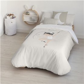 Housse de Couette Kids&Cotton Chay Beige 155 x 220 cm