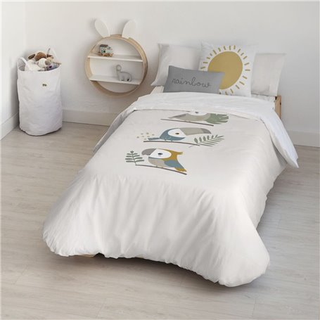 Housse de Couette Kids&Cotton Esko Blanc 155 x 220 cm