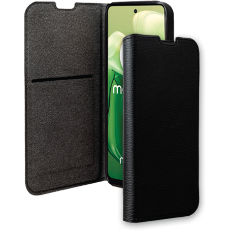 Folio Wallet Motorola G24 Support vidéo Noir - 65% Plastique recyclé Certifié GRS Bigben