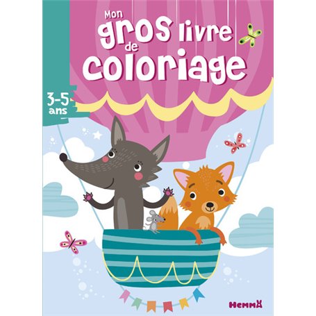 Mon gros livre de coloriage (Renard et loup)